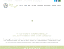 Tablet Screenshot of braycottages.com